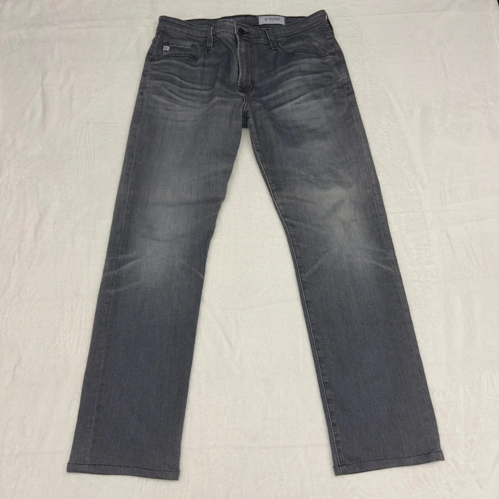 AG Adriano Goldschmied Jeans Mens 32x29 Everett Slim Straight Grey Denim Faded